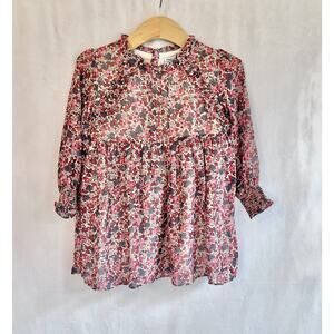 Mayoral Long Sleeve Floral Dress 4t